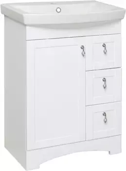 Тумба белый 55,4 см Runo Мерида 00-00000823