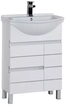 Тумба белый 56,5 см Aquanet Доминика 00171684