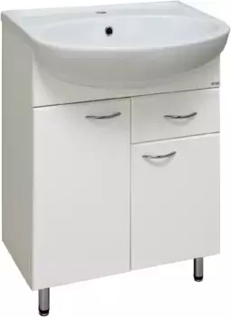 Тумба белый 59,5 см Runo Уют 00000000501