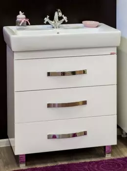 Тумба белый глянец 74,6 см Sanflor Одри H0000001104