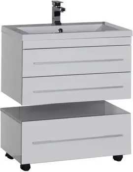 Тумба белый 74 см Aquanet Верона 00176669