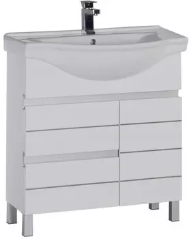 Тумба белый 77 см Aquanet Доминика 00170480