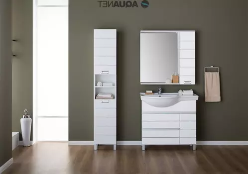 Тумба белый 87 см Aquanet Доминика 00181969