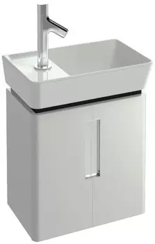 Тумба белый блестящий 41,8 см 2 дверцы Jacob Delafon Reve EB1138-G1C