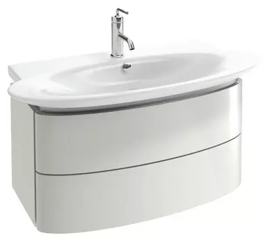 Тумба белый блестящий 83 см 2 ящика Jacob Delafon Presquile EB1104-G1C