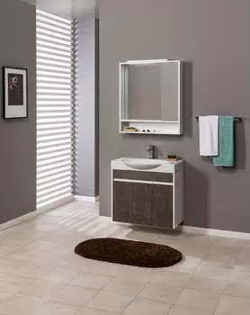 Тумба белый/дуб антик 75,8 см Aquanet Коста 00188407