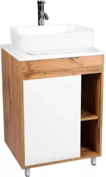 Тумба белый/дуб вотан 57,4 см Viant Бостон VBOS56N-T1ST