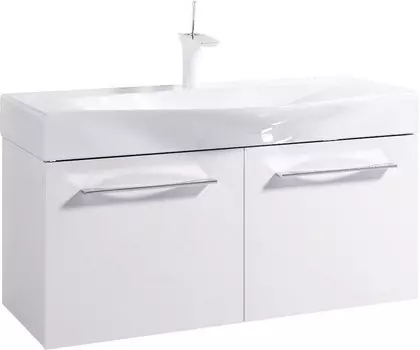 Тумба белый глянец 100 см Aqwella 5 Stars Milan Mil.01.10/W