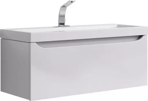 Тумба белый глянец 100 см Aqwella 5 Stars Verona Ver.01.10/W