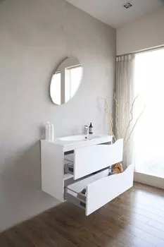 Тумба белый глянец 100 см BelBagno Clima BB1000JH1C/BL-BB13100L