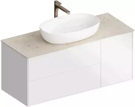 Тумба белый глянец 115 см Kerama Marazzi Plaza Modern PLB.M.120.3\WHT