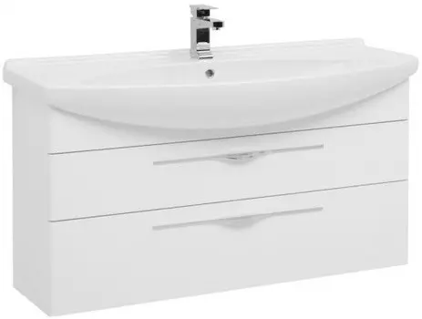 Тумба белый глянец 116 см Aquanet Ирвин 00203975