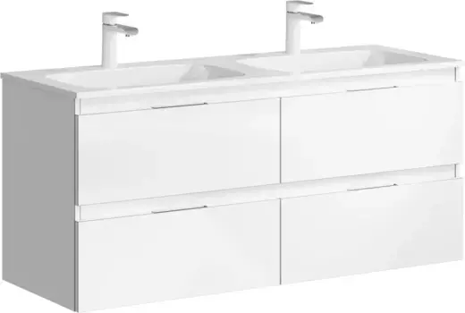 Тумба белый глянец 121,4 см Aqwella 5 Stars Accent ACC0112W