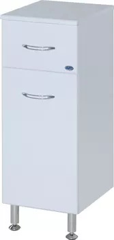 Тумба белый глянец 30 см с бельевой корзиной Bellezza 4634502080015