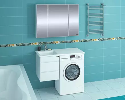 Тумба белый глянец 38 см Санта Марс 227004