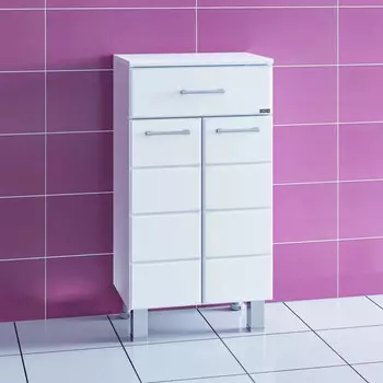 Тумба белый глянец 45 см Санта Омега 307002