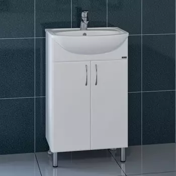 Тумба белый глянец 48,5 см Санта Сити 201068