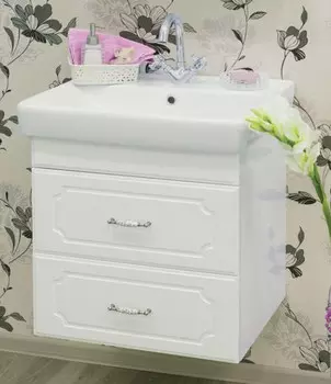 Тумба белый глянец 54,6 см Sanflor Ксения H0000000127