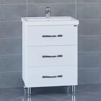 Тумба белый глянец 56,5 см Санта Виктория 700122N