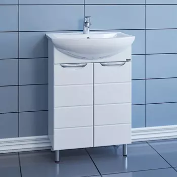 Тумба белый глянец 56 см Санта Родос 206022