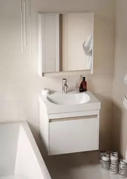 Тумба белый глянец 57,5 см с внутренним ящиком Kerama Marazzi Buongiorno BGN.60.1+1\WHT