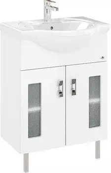 Тумба белый глянец 57,6 см Onika Кристалл 106123