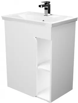 Тумба белый глянец 57 см 1Marka Nuvo У75323