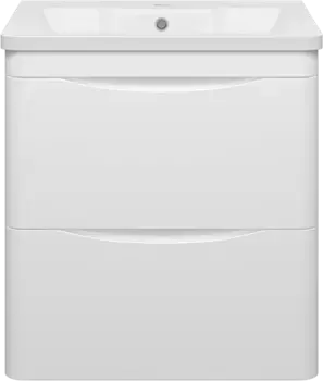 Тумба белый глянец 58,6 см Misty Атлантик П-Атл-01060-011П2Я