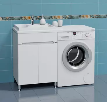 Тумба белый глянец 59 см Санта Лондон 224033