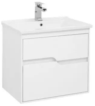 Тумба белый глянец 62 см Aquanet Модена 00198485