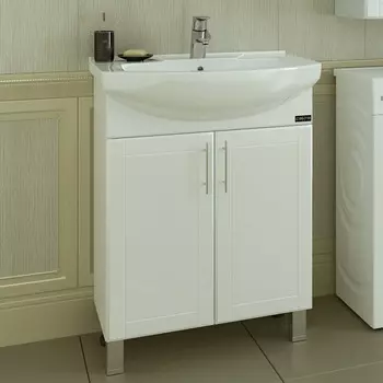 Тумба белый глянец 62 см Санта Дублин 223012