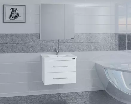 Тумба белый глянец 62 см Санта Вегас 226005л