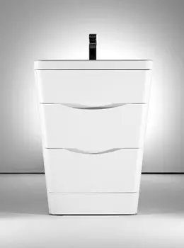 Тумба белый глянец 65 см BelBagno Piramide PIRAMID-650-2C-PIA-BL