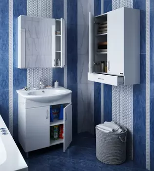 Тумба белый глянец 66 см Санта Лидия 201053