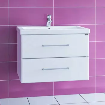 Тумба белый глянец 66 см Санта Омега 207038