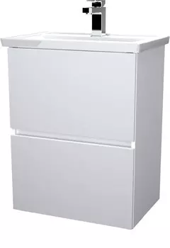 Тумба белый глянец 67 см 1Marka Aris У75322