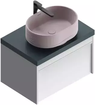 Тумба белый глянец 69,3 см Kerama Marazzi Modula MO.70.1+1\WHT