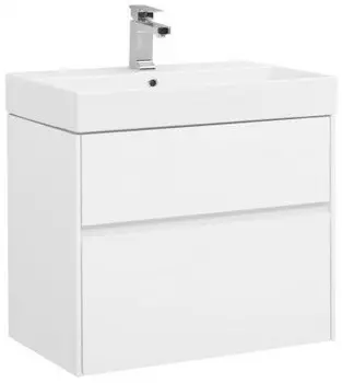 Тумба белый глянец 69,5 см Aquanet Бруклин 00203959