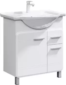 Тумба белый глянец 70 см Aqwella Corsica KOR0107