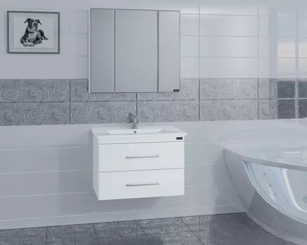 Тумба белый глянец 72 см Санта Вегас 226007л