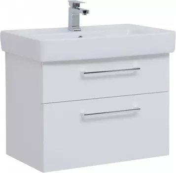 Тумба белый глянец 74,5 см Dreja Q Max 77.0007W