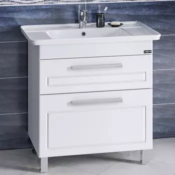 Тумба белый глянец 74,5 см Санта Нептун 230005н