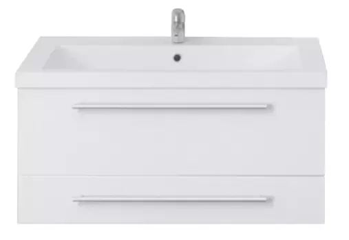 Тумба белый глянец 74,6 см 1Marka Соната У51041