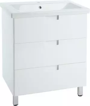 Тумба белый глянец 76,2 см Bellezza Пегас 4630413140015