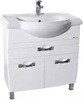 Тумба белый глянец 76,5 см Bellezza Абрис 4639719130010