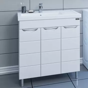 Тумба белый глянец 77 см Санта Родос 206019