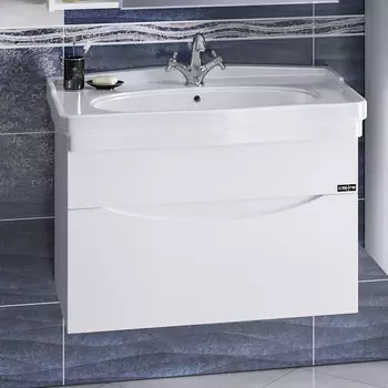 Тумба белый глянец 78,5 см Санта Сатурн 700199