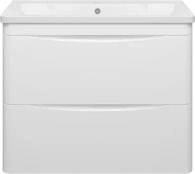 Тумба белый глянец 78 см Misty Атлантик П-Атл-01080-011П2Я