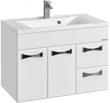 Тумба белый глянец 79,8 см Акватон Диор 1A167801DR010