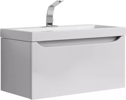 Тумба белый глянец 80 см Aqwella 5 Stars Verona Ver.01.08/W